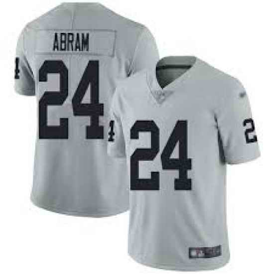 Raiders 24 Abram grey fashion jersey